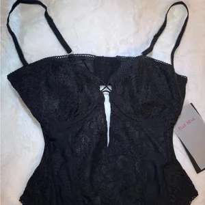 Elle Reve Passion‎ Bodysuit Black NWT Size XL thumbnail 2