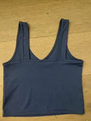 Blue Tank Top Crop Top Size M thumbnail 2