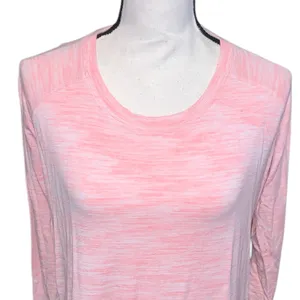 Champion Elite Women's Long Sleeve Shirt Athletic Stretchy pullover Pink thumbnail 3