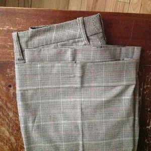 Gap Vintage Y2K Stretch Glen Plaid Flare Cuffed Trousers - Sz 6 thumbnail 3