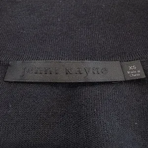 Jenni Kayne Grayson Merino Wool Polo Sweater Sz XS Black Quiet Luxury Minimalist thumbnail 8