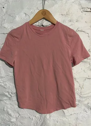 Lululemon Short Sleeve Pink Tee thumbnail 1