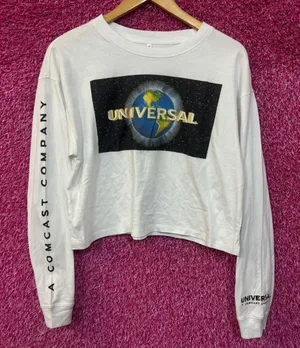 Universal studios long sleeve crop top size Medium  thumbnail 1