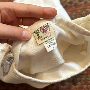 VTG CREAM BIRD NEST COTTAGE CORE TEE Size L thumbnail 2