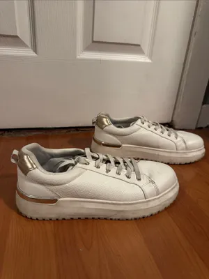 Primark White Low-Top Lace-Up Platform Sneakers thumbnail 2