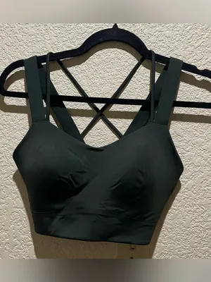 Lululemon NWT Like A Cloud Longline Bra Forest Green Size 6 D/DD thumbnail 3