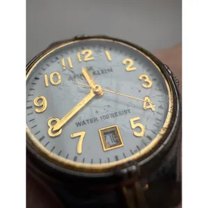 Anne Klein Wrist Watch Womens‎ Silver Gold Two Tone Date Vintage Expandable thumbnail 5
