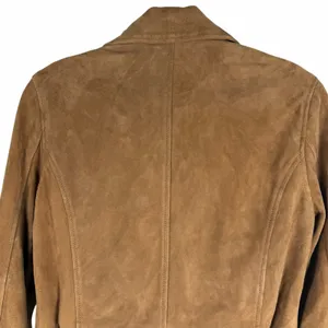 Lucky Brand Goat Suede Asymmetrical Zip Moto Jacket Brown Size XS thumbnail 9