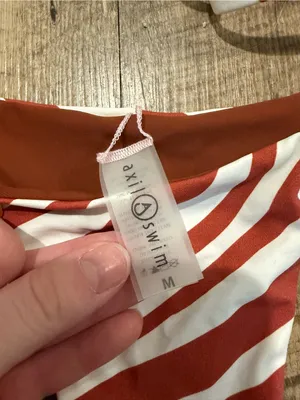 NWOT Axil swim bikini Set Red Zebra Print Medium thumbnail 4