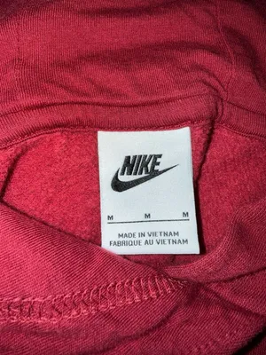 Nike Women's Red Animal Printed Leopard Graphic Futura Hoodie Medium thumbnail 4
