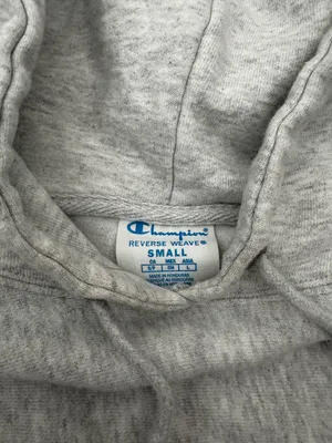 Champion Cropped Sweatshirt | Size: Small | Gray thumbnail 3