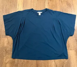 Athleta Deep Teal Boxy Short Sleeve Crew Tee XS thumbnail 1