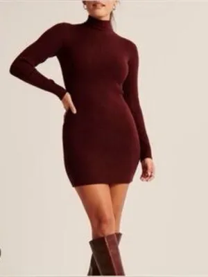 Abercrombie & Fitch Women's Rib-Knit Burgundy Sweater XSP - NWOT. Super soft! thumbnail 3