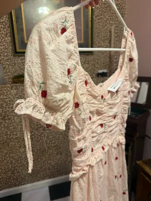 Summer dress hello Molly pink with roses thumbnail 5