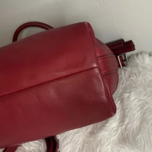 COACH Legacy Molly Duffle tote satchel purse handbag Cognac Glove Leather thumbnail 6