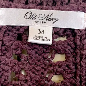 Old Navy 🍫Rich brown knitted cap sleeve top thumbnail 3