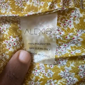 NWOT Alexis Joya Pleated Strapless Metallic Gold Lame Maxi Dress RARE Size XS thumbnail 10