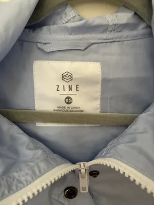 Blue Rain ZINE half zip light  jacket thumbnail 2
