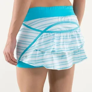 Lululemon Run: Track Attack Skirt Twin Stripe Spry Blue / Spry Blue thumbnail 1