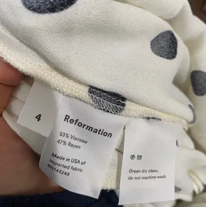 Reformation Black & White Polka Dot Dress thumbnail 4