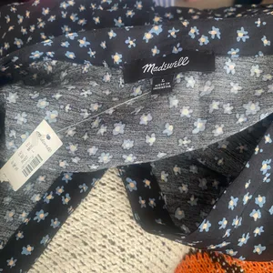 NWT Madewell Rosalind Floral Cropped Button Top L thumbnail 10