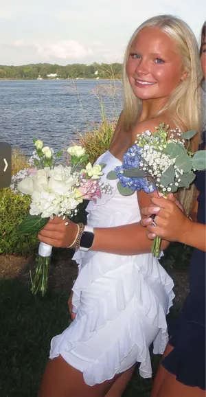 White mini dress thumbnail 1