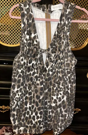 Veveret leopard print romper Gray thumbnail 1