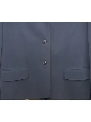 Eddie Bauer Womens Petite 14 Navy Blue 90s Vintage Blazer Career Office Jacket thumbnail 5