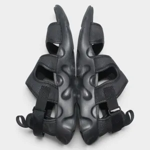 Nike Owaysis Sandals Women 7 Triple Black Adjustable Sport thumbnail 14