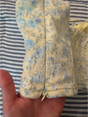 Altar'd State Floral corset/bustier top thumbnail 3