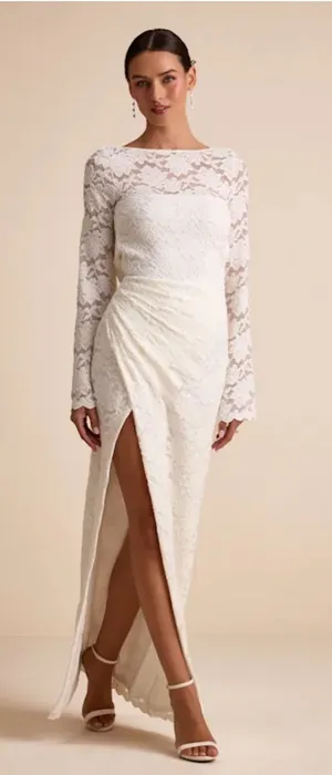 Lulus White Lace Dress thumbnail 1