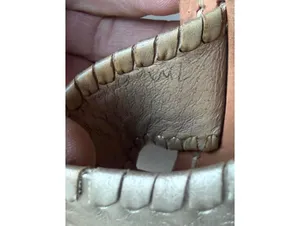 Jack Rogers Metallic Silver Leather Sandals thumbnail 4