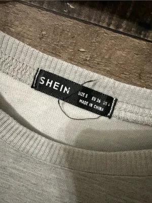 SHEIN Light Gray 'Outer Banks' Crewneck Sweatshirt - Red Lettering thumbnail 3