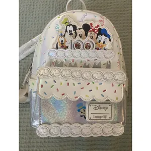 Disney 100 Loungefly Birthday Cake Mini Backpack Mickey Minnie Anniversary thumbnail 13