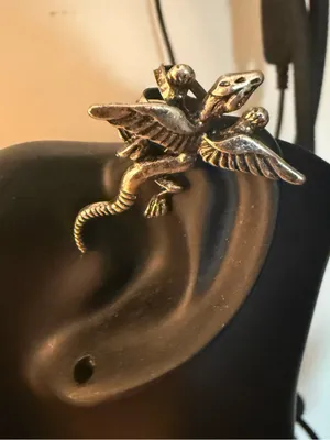 Dragon Pewter Color Ear Cuff. Silver thumbnail 2