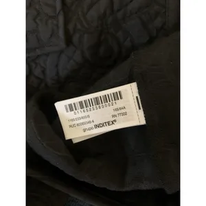 Zara Black Quilted Floral Jacket Y2K Minimalist Boxy Cropped Quiet Luxury Small thumbnail 4
