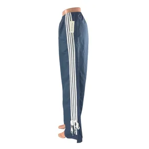 NEW Pacsun Women's Blue Side Stripe High Rise Wide Leg Baggy Track Pants Size M thumbnail 2