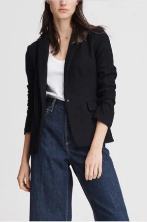 rag & bone Lexington Wool Blazer black jacket women size 0 thumbnail 1