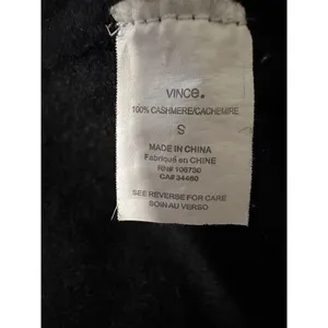 Vince‎ Womens Size Small 100% Cashmere Sweater Cardigan Black Beads Pockets thumbnail 9