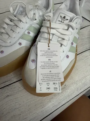Adidas Shoes Women’s White Samba Originals Casual Green 7 thumbnail 10