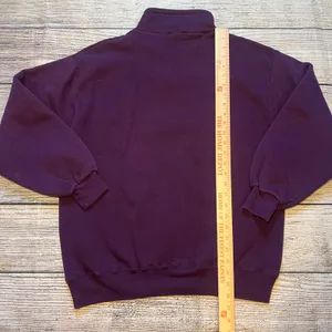 VTG Jerzees Polo Towers‎ Las Vegas Nevada 1/4 Zip Sweater Womens L 90s USA Made thumbnail 6