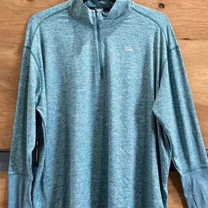 Nike Women's Blue and Green Top thumbnail 1