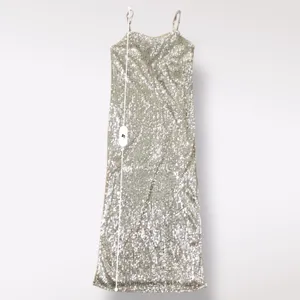 Neiman Marcus Endless Rose NWT All over Sequined Scoop Back Midi‎ Dress Size XS thumbnail 6
