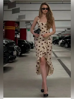 Zara linen blend polka dot midi dress thumbnail 4