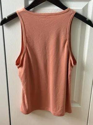 Abercrombie & Fitch Modal Collection Essential Rib Tank in Peach thumbnail 3