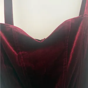 Valentine Cider Deep Red Velvet Woman’s Dress thumbnail 7