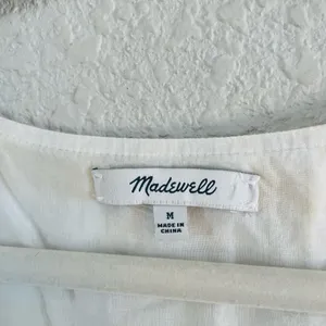 Madewell Yellow Gingham Tiered Mini Dress thumbnail 9