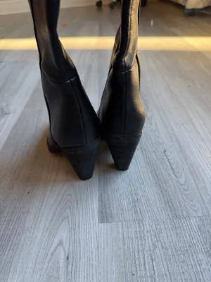 Botas altas Zodiac negras tacón bajo mujer talla 5 thumbnail 3