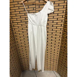 Lulu's‎ White One Shoulder Jumpsuit Size XS thumbnail 2