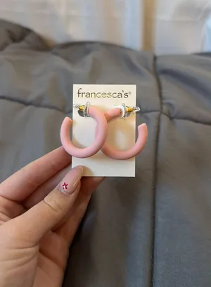 Francesca’s Mauve Pink Hoops thumbnail 1